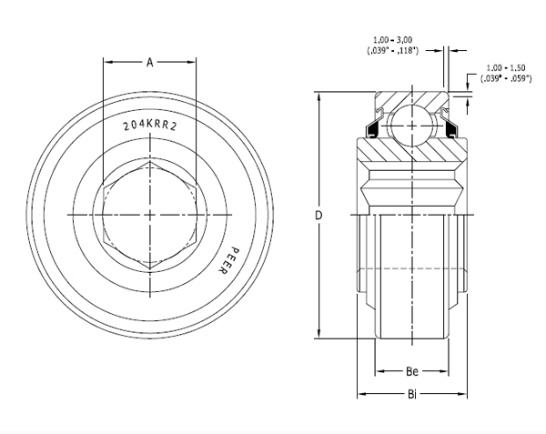 Подшипник PEER 204KRR2