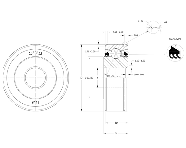 Подшипник PEER 205PP13
