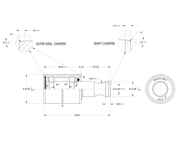 Подшипник PEER WP5203-KRP2